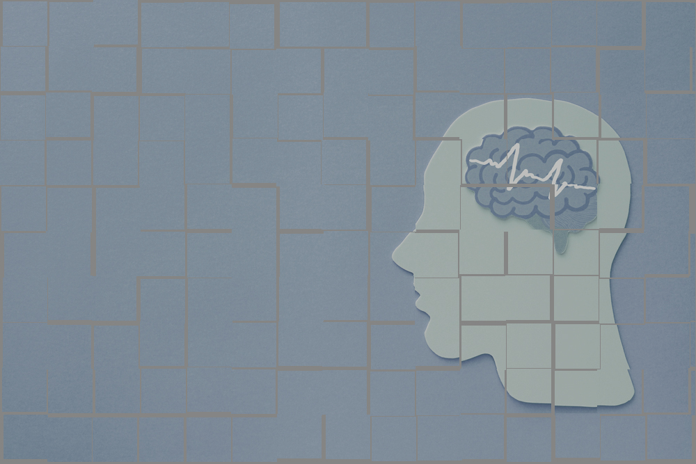 Brain encephalography, epilepsy and seizure disorder, mental health concept